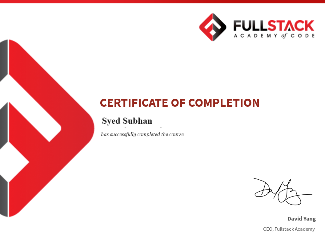 JavaScript MongoDB Web Developer Certificate